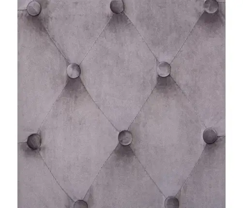 Virtuves Krēsli, 2 Gab., Pelēks Samts Vidaxl