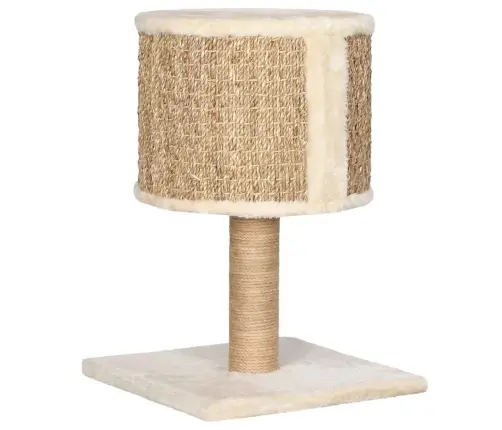 Kaķu Māja Ar Mājiņu Un Stabu Nagu Asināšanai, 52 Cm, Jūraszāles Vidaxl