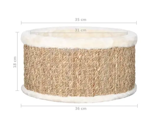 Guolis Katėms, 36cm Jūros Žolė, Apskritas