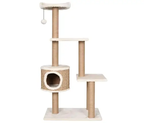 Kaķu Māja Ar Stabiem Nagu Asināšanai, 123 Cm, Jūraszāles Vidaxl