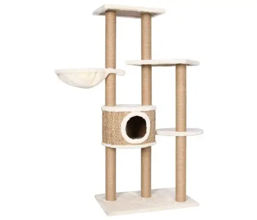 Kaķu Māja Ar Stabiem Nagu Asināšanai, 126 Cm, Jūraszāles Vidaxl