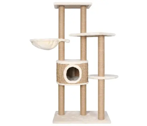 Kaķu Māja Ar Stabiem Nagu Asināšanai, 126 Cm, Jūraszāles Vidaxl