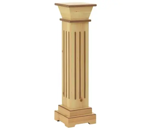 Augu Statīvs, Pīlāra Dizains, Koka Krāsa, 17X17X66 Cm, Mdf Vidaxl