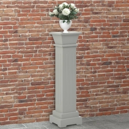 Augu Statīvs, Pīlāra Dizains, Pelēks, 17X17X66 Cm, Mdf Vidaxl