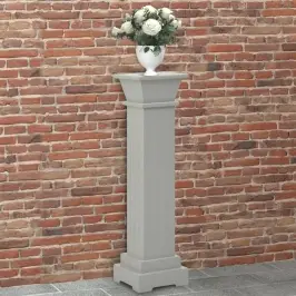 Augu Statīvs, Pīlāra Dizains, Pelēks, 17X17X66 Cm, Mdf Vidaxl