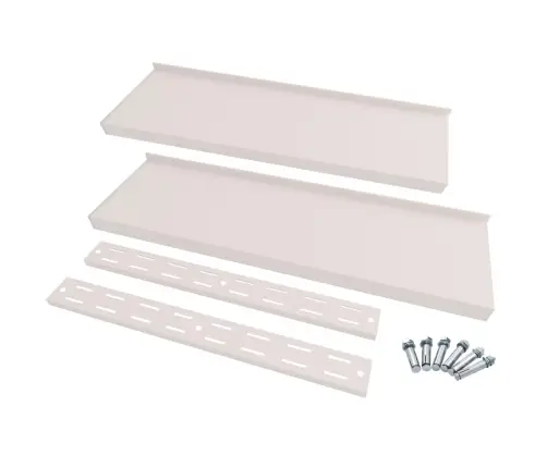 2-Korruselised Seinariiulid 2 Tk, Roostevaba Teras 240 X 30 Cm