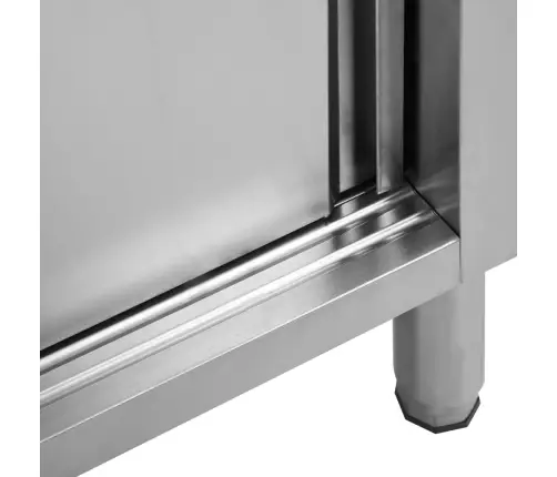 Töölauad Liugustega 2 Tk, 200X50X(95-97) cm Roostevaba Teras