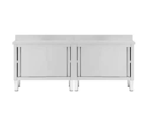 Darba Galdi Ar Bīdāmām Durvīm, 2 Gb., 240X50X(95-97)Cm, Tērauds Vidaxl