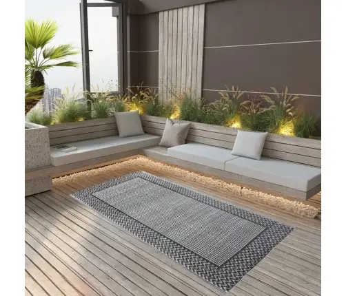 Āra Paklājs, 80X150 Cm, Pelēks Pp Vidaxl