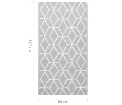 Lauko Kilimas, Arakil Pilkos Spalvos, 80X150cm Pp