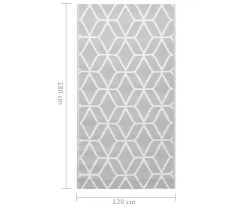 Āra Paklājs, 120X180 Cm, Arakil Pelēks Pp Vidaxl