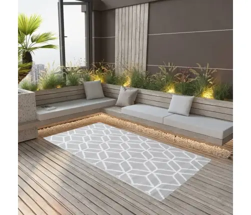 Āra Paklājs, 120X180 Cm, Arakil Pelēks Pp Vidaxl