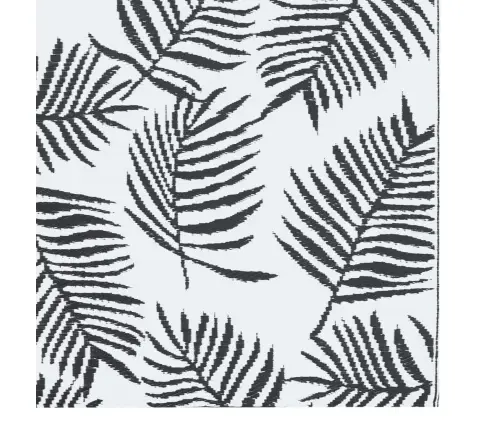 Āra Paklājs, 80X150 Cm, Arakil Balts Un Melns Pp Vidaxl