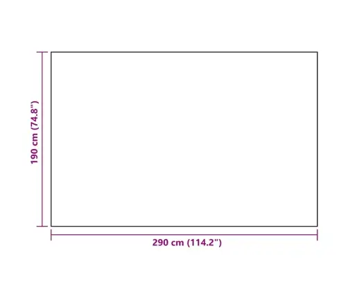 Õuevaip, Arakil Valge Ja Must, 190 X 290 cm Pp