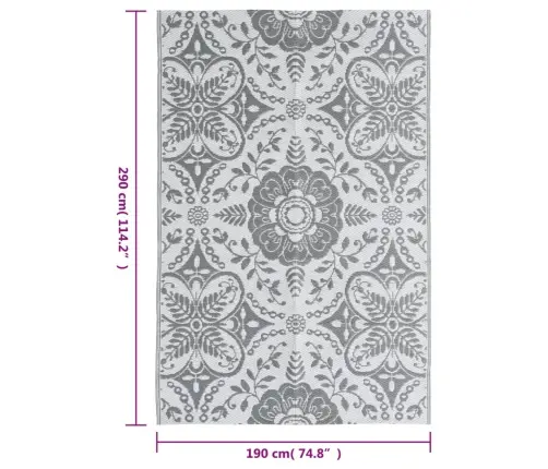 Lauko Kilimas, Arakil Šviesiai Pilkos Spalvos, 190X290cm Pp