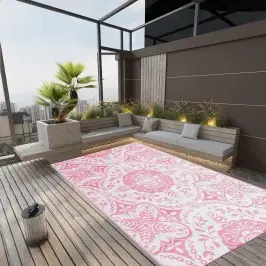 Āra Paklājs, 190X290 Cm, Arakil Rozā Pp Vidaxl