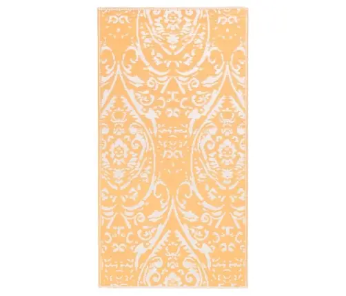 Āra Paklājs, 80X150 Cm, Arakil Oranžs Un Balts Pp Vidaxl