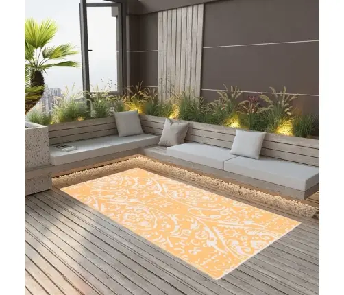 Õuevaip, Arakil Oranž Ja Valge, 120 X 180 cm Pp