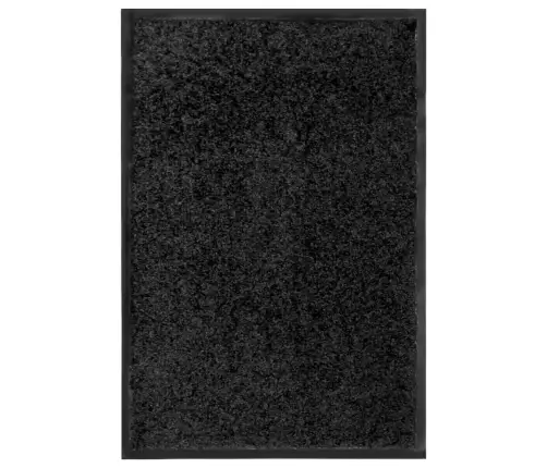 Durvju Paklājs, Mazgājams, Melns, 40X60 Cm Vidaxl