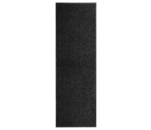 Durvju Paklājs, Mazgājams, Melns, 60X180 Cm Vidaxl