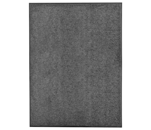 Durvju Paklājs, Mazgājams, Antracītpelēks, 90X120 Cm Vidaxl