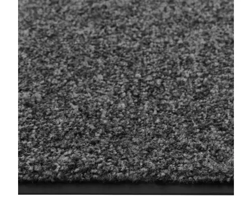 Durvju Paklājs, Mazgājams, Antracītpelēks, 90X120 Cm Vidaxl