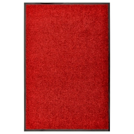Durvju Paklājs, Mazgājams, Sarkans, 60X90 Cm Vidaxl