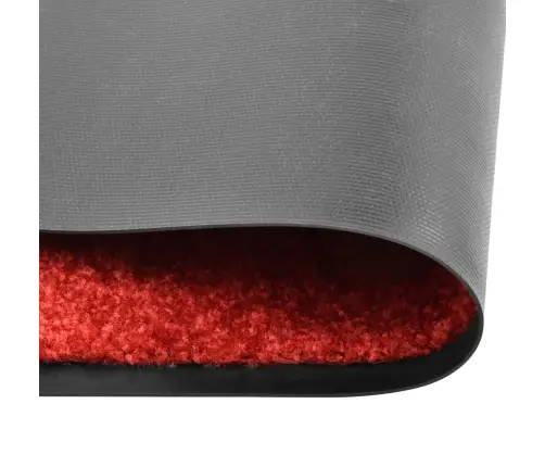 Durvju Paklājs, Mazgājams, Sarkans, 90X120 Cm Vidaxl