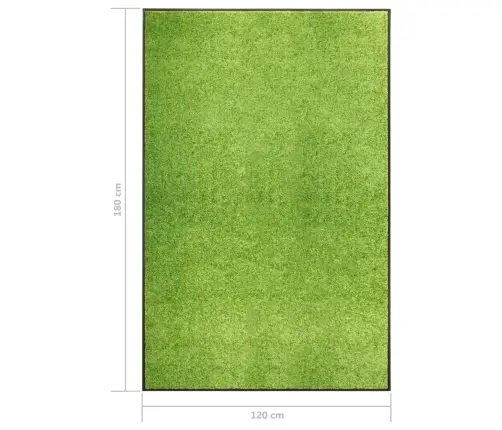 Durvju Paklājs, Mazgājams, Zaļš, 120X180 Cm Vidaxl