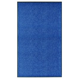 Durvju Paklājs, Mazgājams, Zils, 90X150 Cm Vidaxl