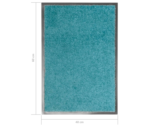 Durvju Paklājs, Mazgājams, Ciānkrāsā, 40X60 Cm Vidaxl