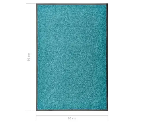 Durvju Paklājs, Mazgājams, Ciānkrāsā, 60X90 Cm Vidaxl