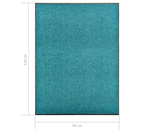 Durvju Paklājs, Mazgājams, Ciānkrāsā, 90X120 Cm Vidaxl