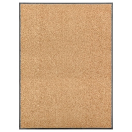 Durvju Paklājs, Mazgājams, Krēmkrāsā, 90X120 Cm Vidaxl
