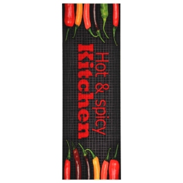 Virtuves Paklājs, Mazgājams, Hot&Spicy Apdruka, 45X150 Cm Vidaxl