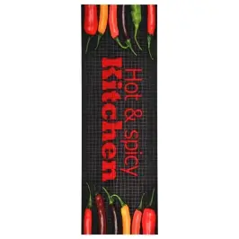Virtuves Paklājs, Mazgājams, Hot&Spicy Apdruka, 60X180 Cm Vidaxl