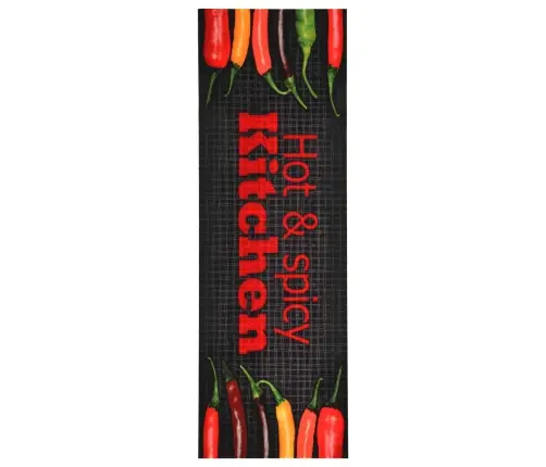 Virtuves Paklājs, Mazgājams, Hot&Spicy Apdruka, 60X180 Cm Vidaxl