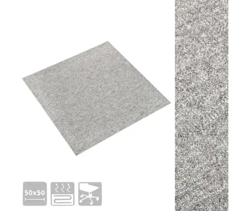 Kiliminės Plytelės, 20Vnt., Šviesiai Pilkos, 50X50cm 5M²