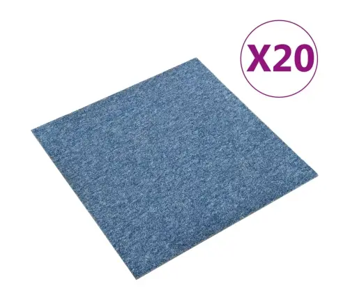Põranda Plaatvaibad 20 Tk, 5 M², 50 X 50 cm Sinine