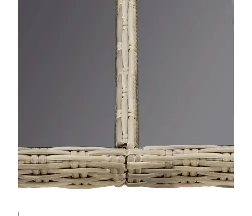 Dārza Galds, 200X100X74 Cm, Brūns, Stikls Un Pe Rotangpalma Vidaxl
