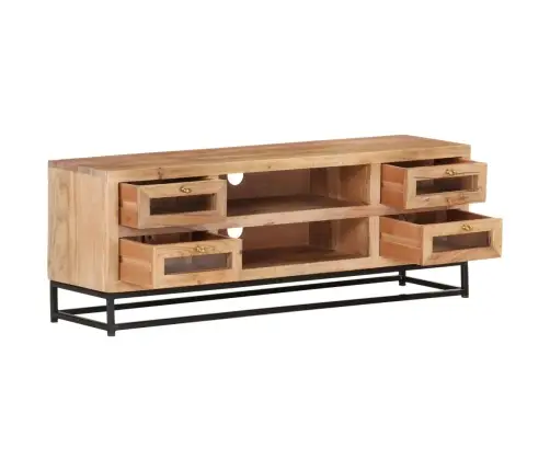 Tv Plaukts, 110X30X40 Cm, Akācijas Masīvkoks Vidaxl Tv Plaukts, 110X30X40 Cm, Akācijas Masīvkoks Vidaxl