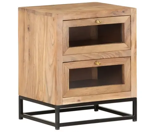 Naktsskapītis, 40X30X50 Cm, Akācijas Masīvkoks Vidaxl