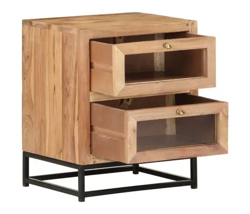 Naktsskapītis, 40X30X50 Cm, Akācijas Masīvkoks Vidaxl