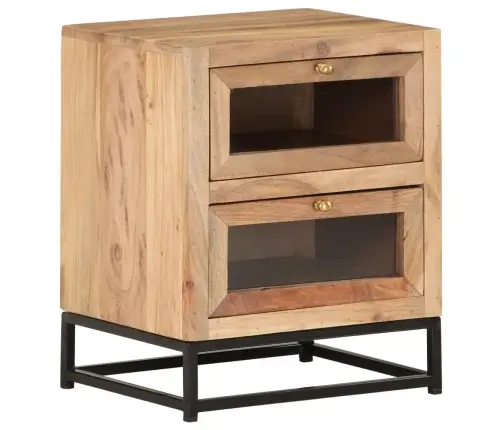 Naktsskapītis, 40X30X50 Cm, Akācijas Masīvkoks Vidaxl