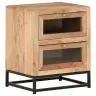 Naktsskapītis, 40X30X50 Cm, Akācijas Masīvkoks Vidaxl