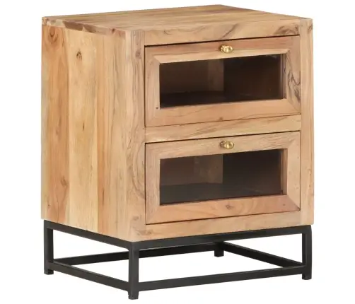 Naktsskapītis, 40X30X50 Cm, Akācijas Masīvkoks Vidaxl