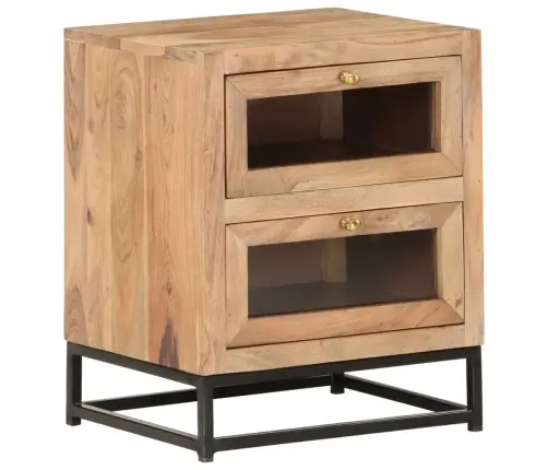 Naktsskapītis, 40X30X50 Cm, Akācijas Masīvkoks Vidaxl