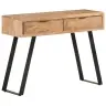 Konsoles Galdiņš, 100X35X76 Cm, Akācija, Dabīgas Formas Malas Vidaxl