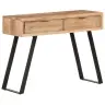 Konsoles Galdiņš, 100X35X76 Cm, Akācija, Dabīgas Formas Malas Vidaxl