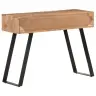 Konsoles Galdiņš, 100X35X76 Cm, Akācija, Dabīgas Formas Malas Vidaxl